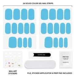 Blue Skies -Best Nail Shop DD GSWM06 BlueSkiesBlue Gut